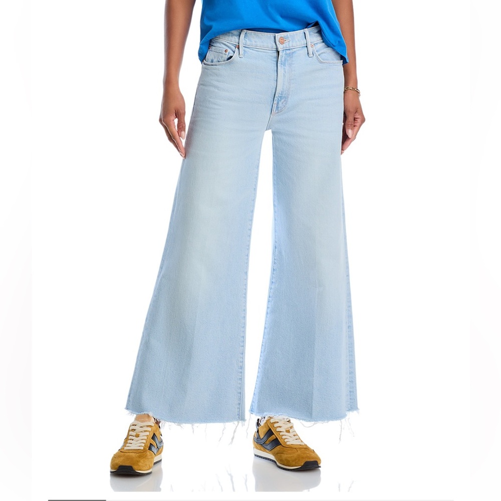 MOTHER NEW THE TWISTER HIGH RISE ANKLE WIDE LEGS JEANS IN  COWABANGA SIZE 28